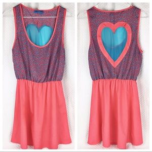 S&S Clothing Sleeveless Dress Heart Accent Back S